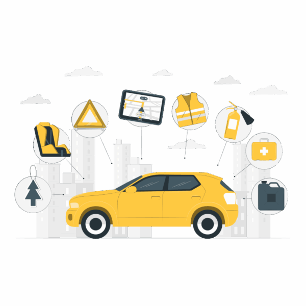 Way - Partner - Illustration - Car Accesories - P - Yellow