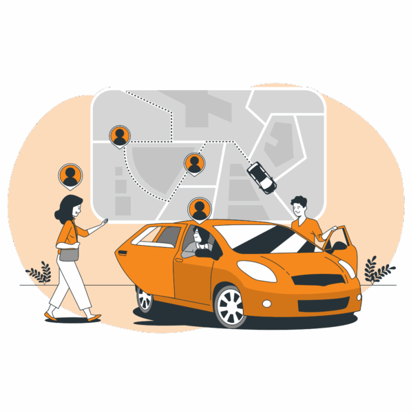 WAY-Partner - Illustration - Carpool - B - Orange