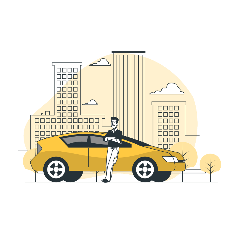 Way - Partner - Illustration - City Driver - Yellow