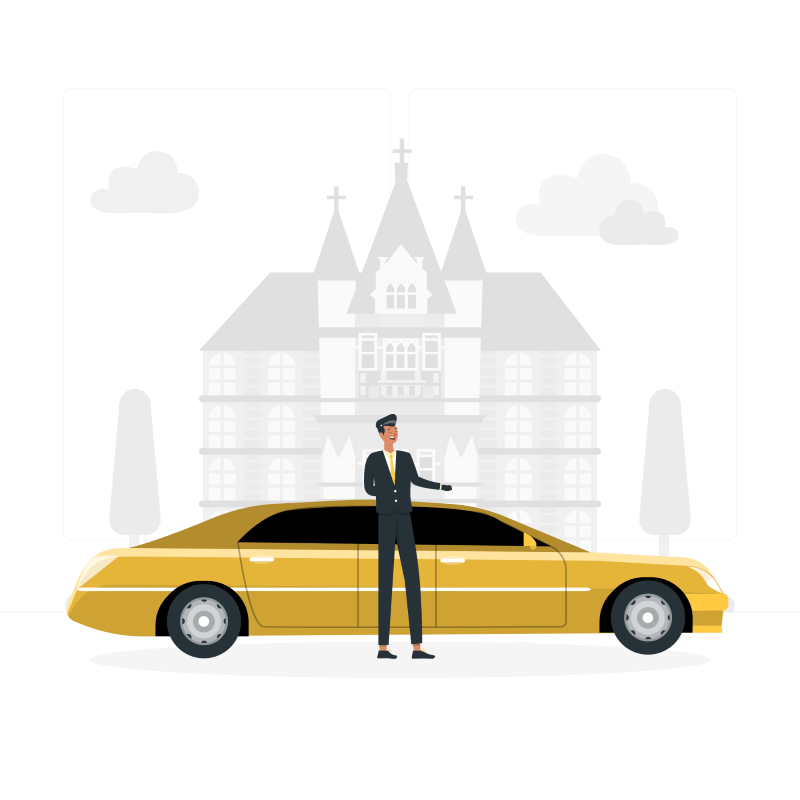 Way - Partner - Illustration - Limousine - Yellow