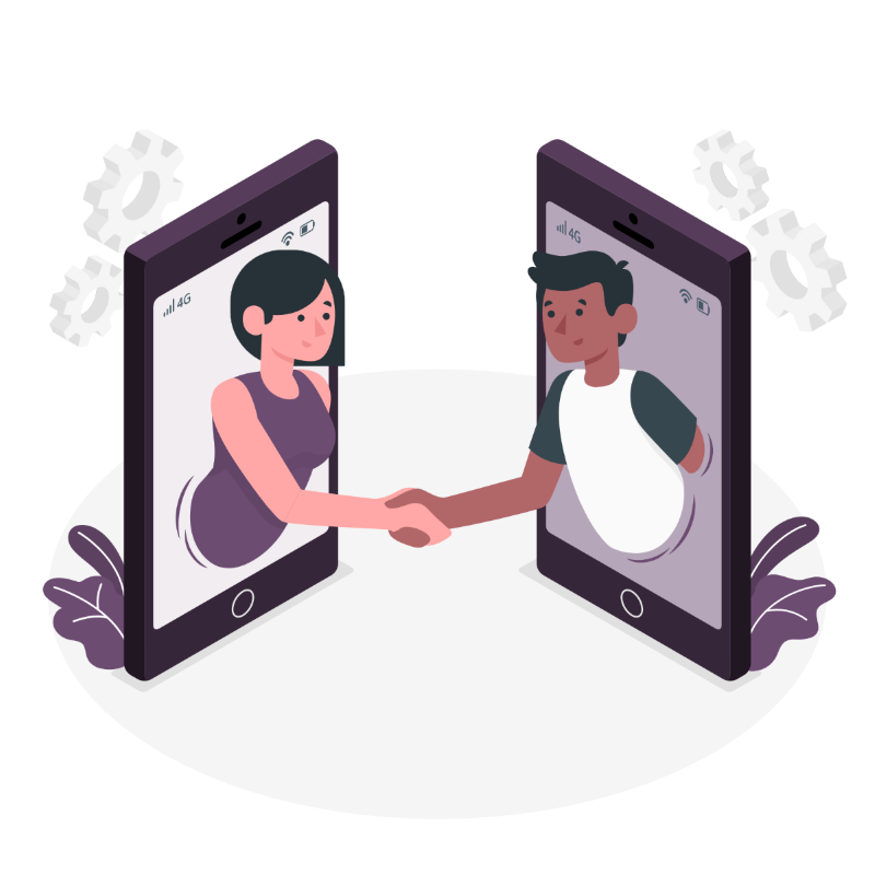 Way-Partner - Illustration - Live Collaboration - Purple