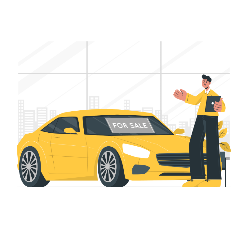 Way - Partner - Illustration - Vehicle Sale - C - Yellow