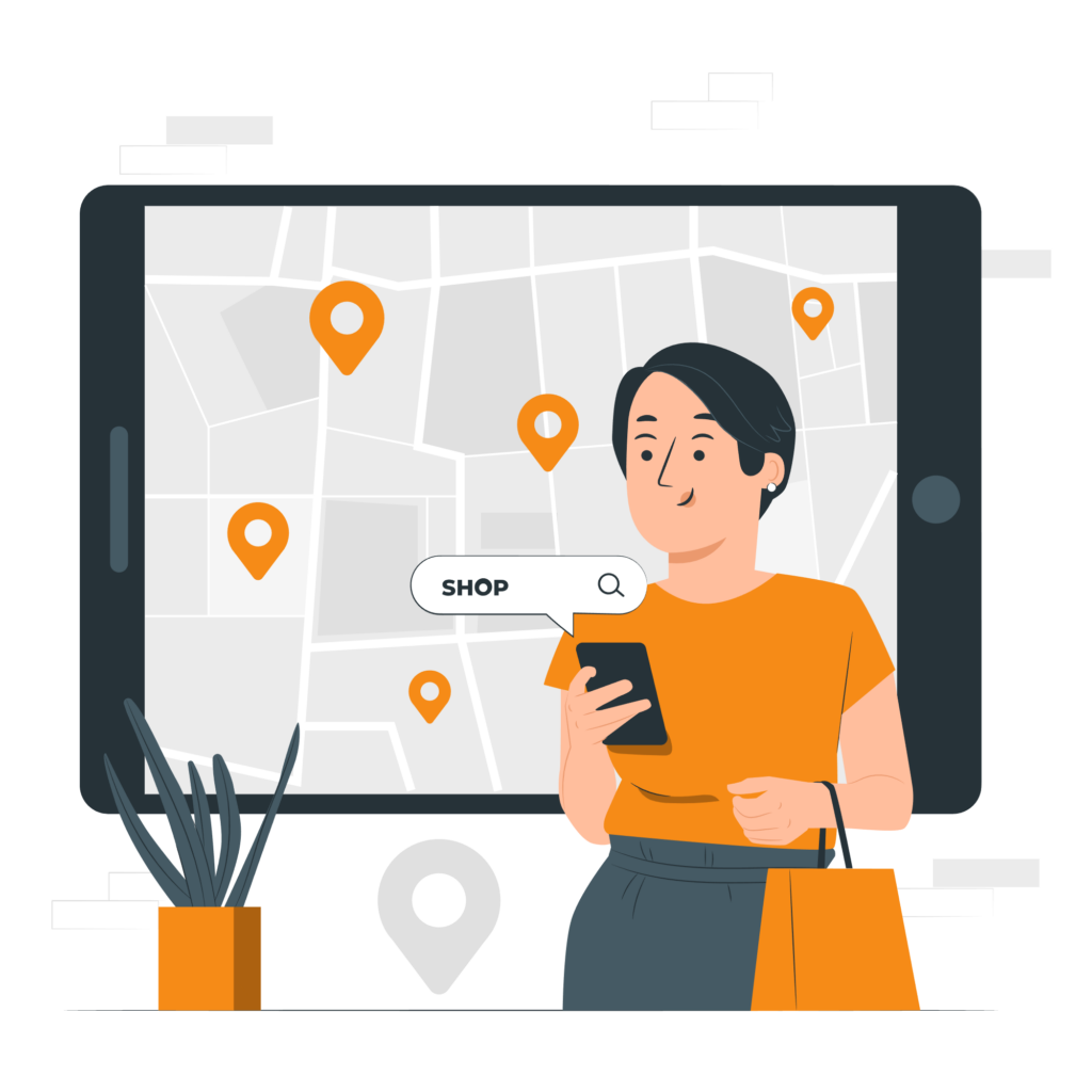 WAY-Partner - Illustration - Location search - P - Orange